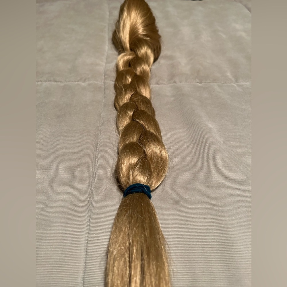 Cosplay Blonde Ponytail Braided Hair Extension